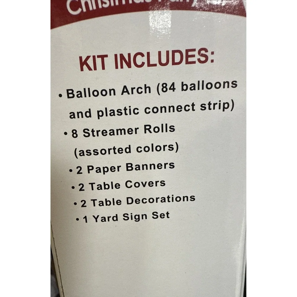 Christmas Holiday Party Kit Celebration Theme Party Decoration Bundle NIB
